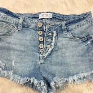 Just USA Light Blue Denim Shorts